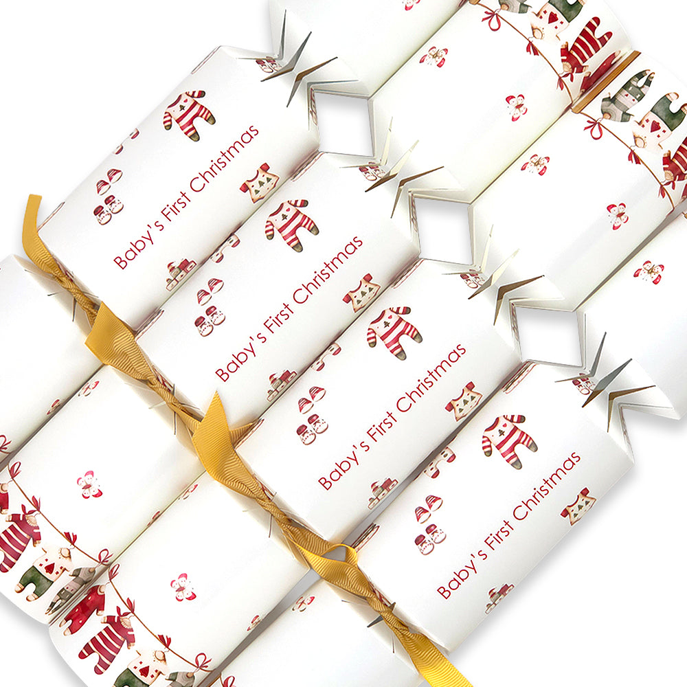 Baby's First Christmas | 4 or 6 Ready to Fill Christmas Crackers | Just Add Gifts