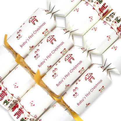 Baby's First Christmas | 4 or 6 Ready to Fill Christmas Crackers | Just Add Gifts