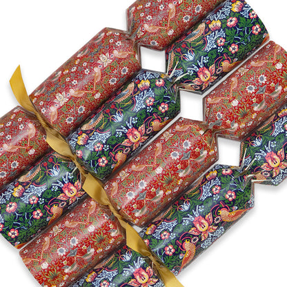 Strawberry Thief | 4 or 6 Ready to Fill Christmas Crackers | Just Add Gifts
