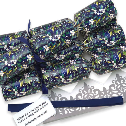 Midnight Mistletoe | 4 or 6 Ready to Fill Christmas Crackers | Just Add Gifts