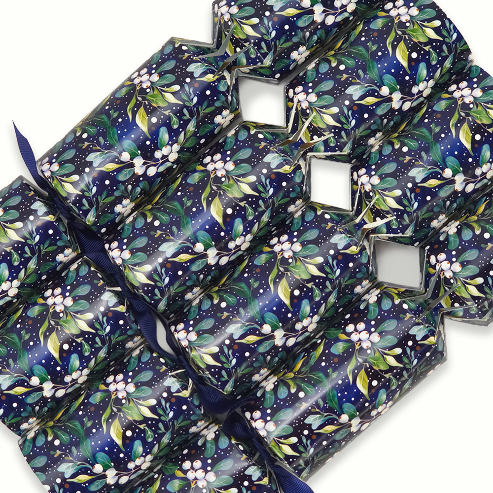 Midnight Mistletoe | 4 or 6 Ready to Fill Christmas Crackers | Just Add Gifts