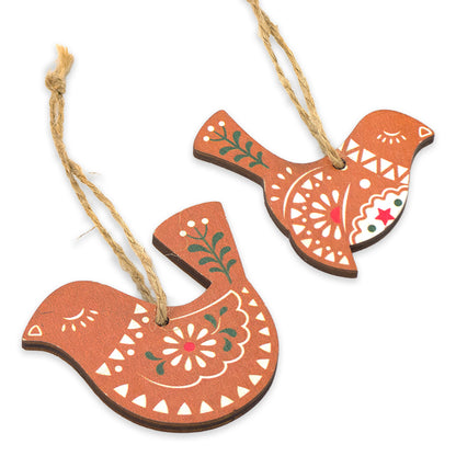 Scandi Birds | Wooden Hanging Ornament | Single | Cracker Filler Gift