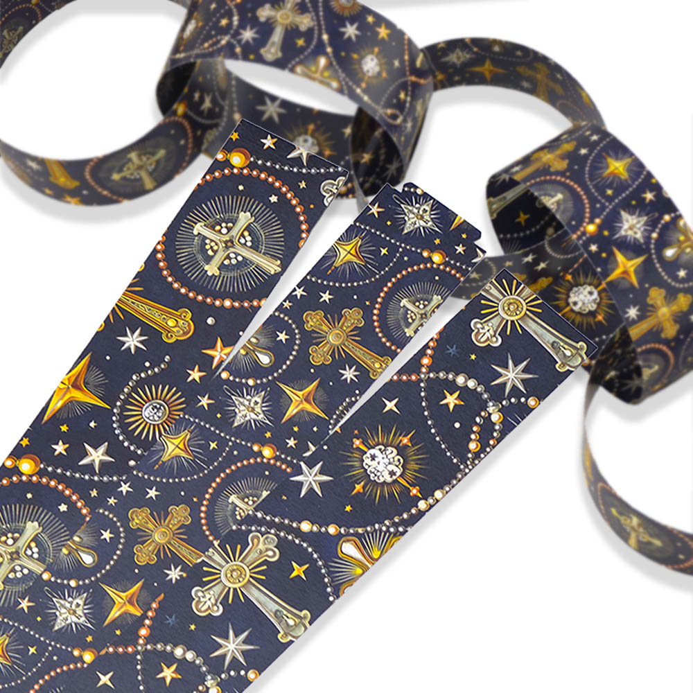 30 Reusable Paper Chains | Christian Crosses | No Glue Needed | 2.5m