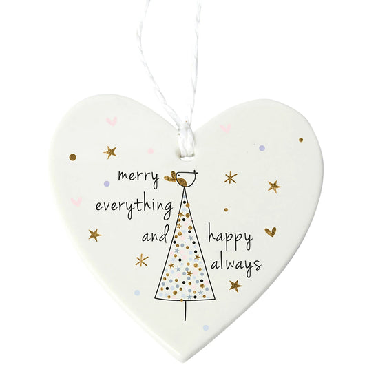Merry Everything & Happy Always | Large Porcelain Christmas Decoration