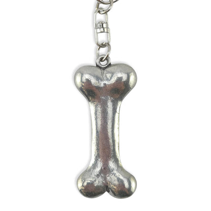 Dog's Bone | Chunky English Pewter 3D Keyring | Little Gift | Cracker Filler