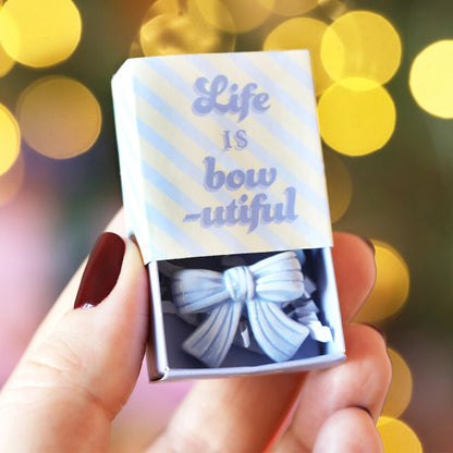 Life is Bow-utiful | Mini Matchbox Token | Cracker Filler Gift