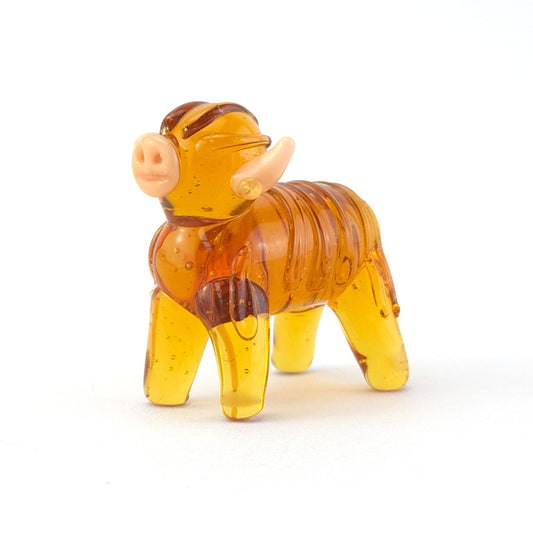 Highland Cow | Miniature Glass Ornament | 4cm Long | Mini Gift | Cracker Filler