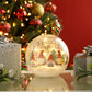 Christmas Gonks | Twinkling Crackle Effect Glass Ornament | 15cm | Home Décor