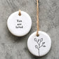 You Are Loved | Little Porcelain Ornament | Cracker Filler | Little Gift