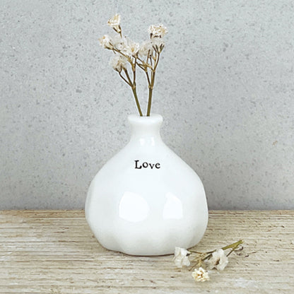 Sentiments | Mini Porcelain Bud Vase | Little Gift | Cracker Filler