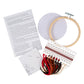 Christmas Dachshund | Complete Embroidery Kit with Hoop | 10cm Wide