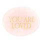 You Are Loved | Rose Quartz Palm Stone | Card & Bag | Cracker Filler | Mini Gift