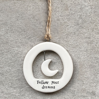 Follow Your Dreams | Little Porcelain Ornament | Cracker Filler | Little Gift