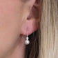 Sterling Silver Crystal & Pearl Drop Earrings | Mini Gift | Cracker Filler