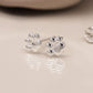 Dainty Sterling Silver Paw Print Earrings | Mini Gift | Cracker Filler