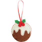 Christmas Pudding | Mini Felt Sewing Kit | Hanging Decoration | Craft Kit