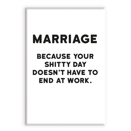 Marriage Funny Magnet | Little Gift | Cracker Filler