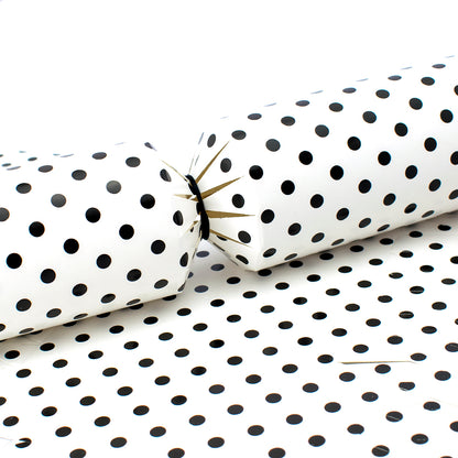 Monochrome Dots | Tulletastic Christmas Cracker DIY Kit | Makes 6 Large Crackers