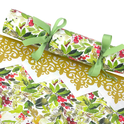 Watercolour Berries | SNAPLESS Christmas Cracker Making Craft Kit | Makes 6