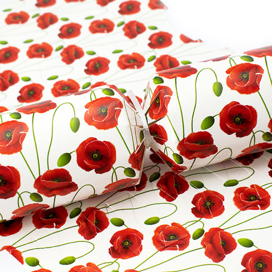 6 Large Pretty Poppy Cracker Making Craft Kit - Make & Fill Your Own