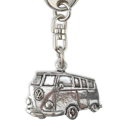 Campervan | English Pewter 3D Keyring | Little Gift | Cracker Filler