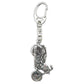 Classic Motorbike | Chunky English Pewter 3D Keyring | Mini Gift | Cracker Filler