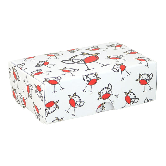 Chirpy Robin | Little Gift Box | Soap Bar Sized | Single or 6 Boxes | 57x88x30mm