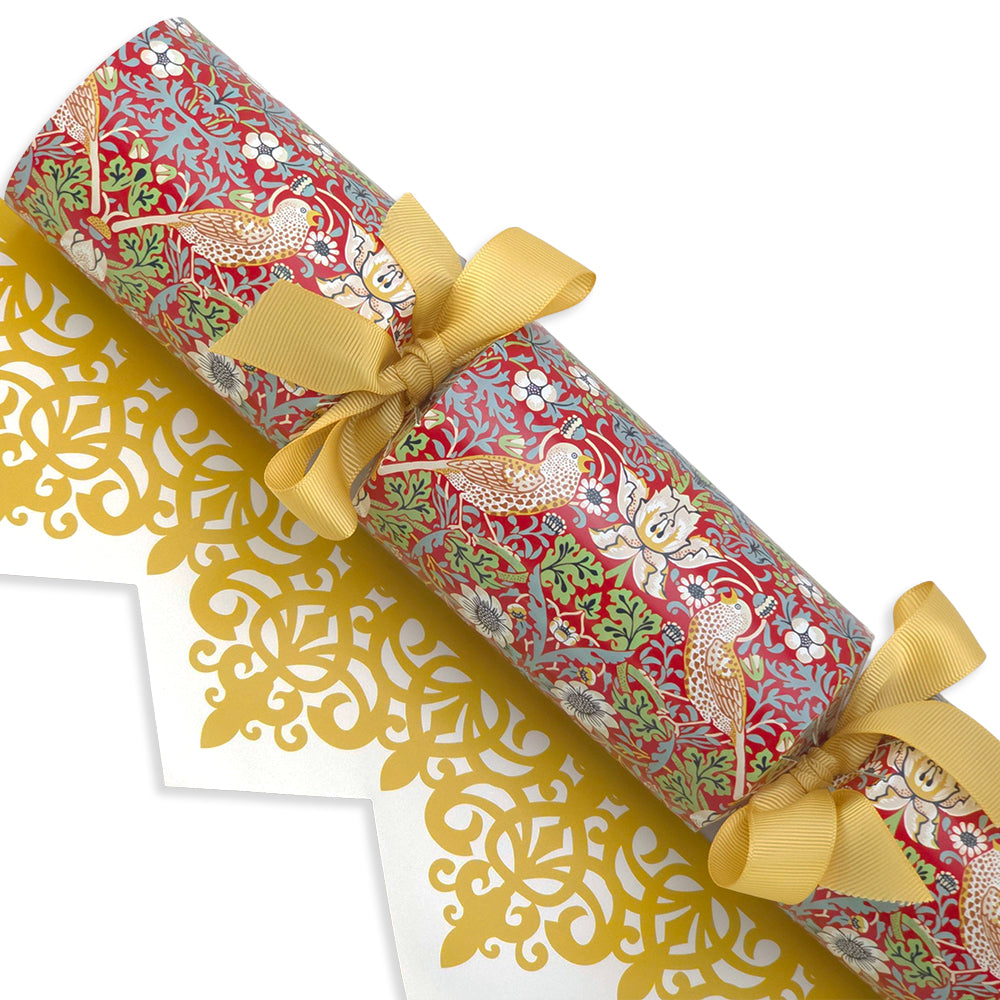 Red Strawberry Thief | William Morris | Cracker Making Craft Kit