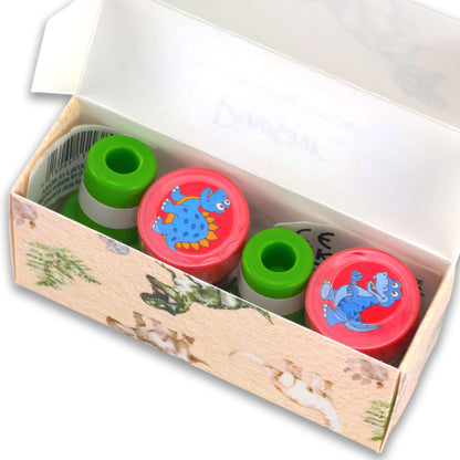 Dinosaur | 4 Self Inking Stampers for Kids | Cracker Filler | Party Bag Gift