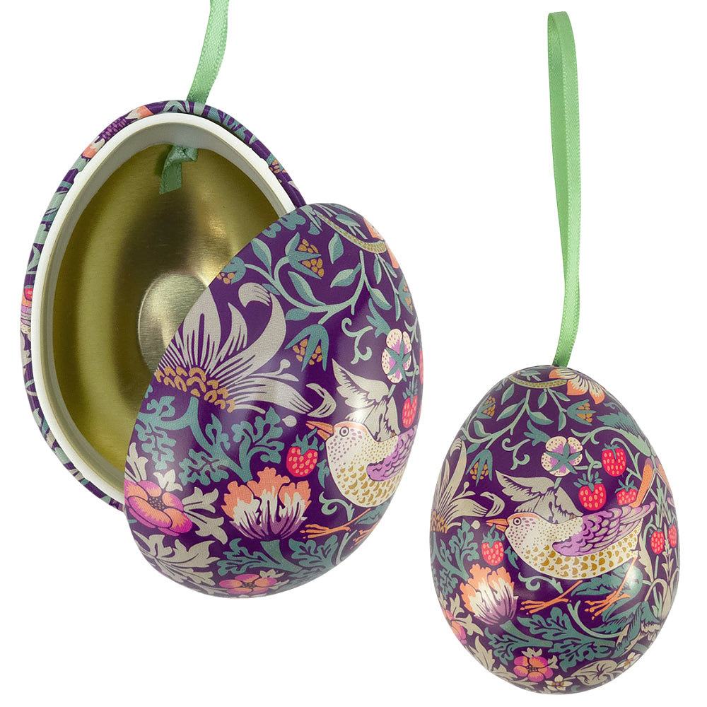 William Morris | Fillable Easter Two-Part Hanging Tinware Eggs