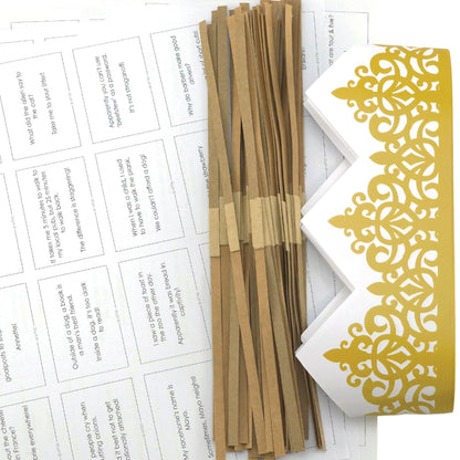 Monochrome Black and White | Bulk Craft Kits to Make 100 Crackers | Recyclable