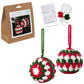 Christmas Baubles | Complete Crochet Kit | Makes Two | 8cm Wide