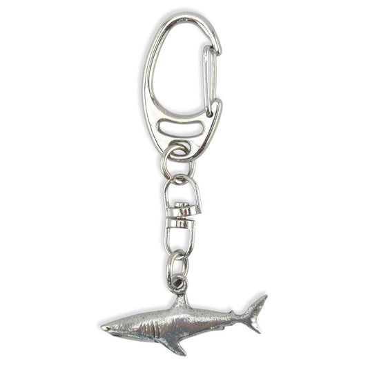 Shark | English Pewter 3D Keyring | Little Gift | Cracker Filler