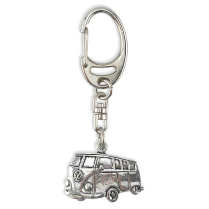 Campervan | English Pewter 3D Keyring | Little Gift | Cracker Filler