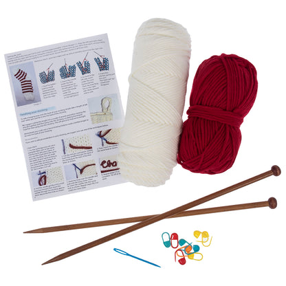 Christmas Stocking | Complete Knitting Kit | 65cm Long