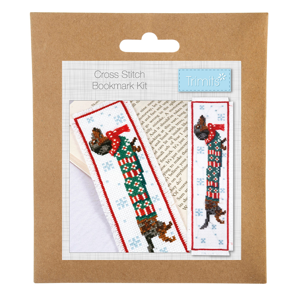 Silly Sausage | Christmas Dachshund | Complete Cross Stitch Kit