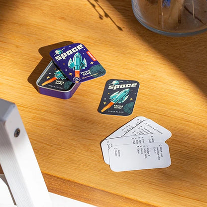 Space Trivia Card Game | Gift in a Tin | Little Gift | Cracker Filler