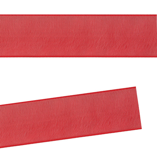 12mm Red Organza Ribbon | 6m Roll