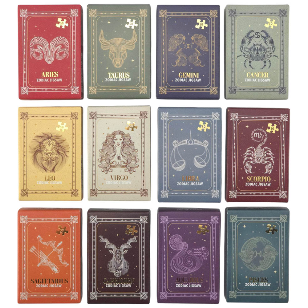 Star Signs | Zodiac Mini Jigsaw Puzzle | 50 Pcs | Little Gift | Cracker Filler