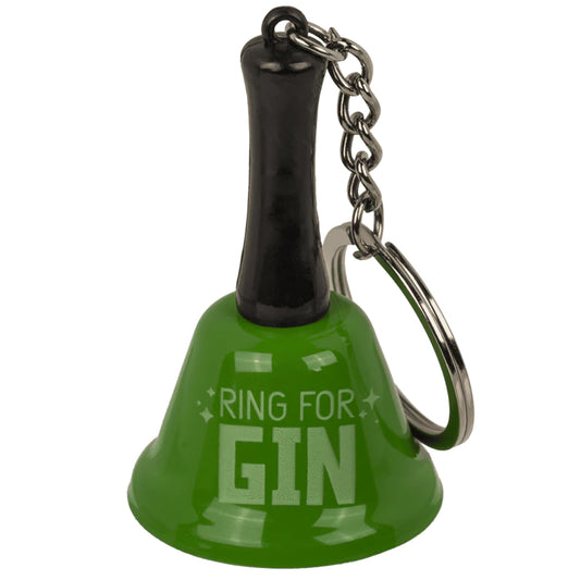 Ring for Gin | Mini Handbell Keyring | Little Gift | Cracker Filler