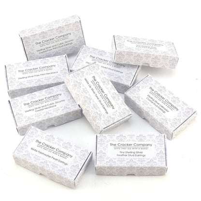 Sterling Silver Hoop & Heart Drop Earrings | Mini Gift | Cracker Filler