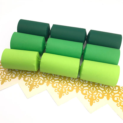 Shades of Green | Bulk Craft Kits to Make 150 Crackers | Recyclable