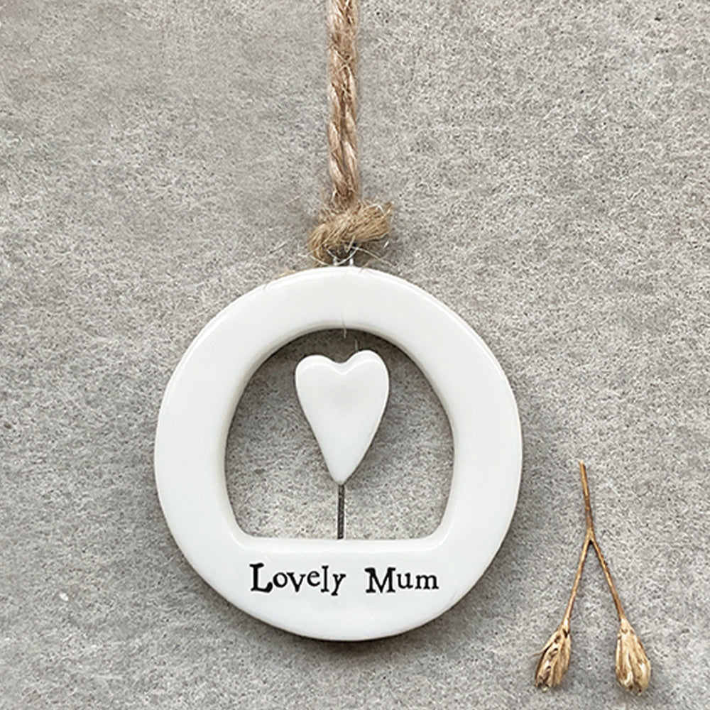 Lovely Mum | Little Open Porcelain Ornament | Cracker Filler | Little Gift