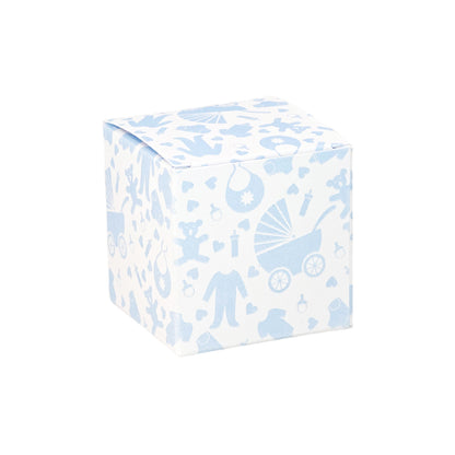 Blue Baby Shower | Little Gift Box | 5cm Cube | Single or 6 Boxes