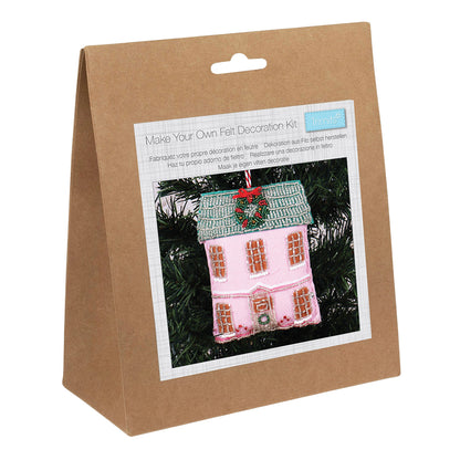 Home at Christmas | Felt & Bead Sewing Kit | Hanging Ornament | Craft Kit