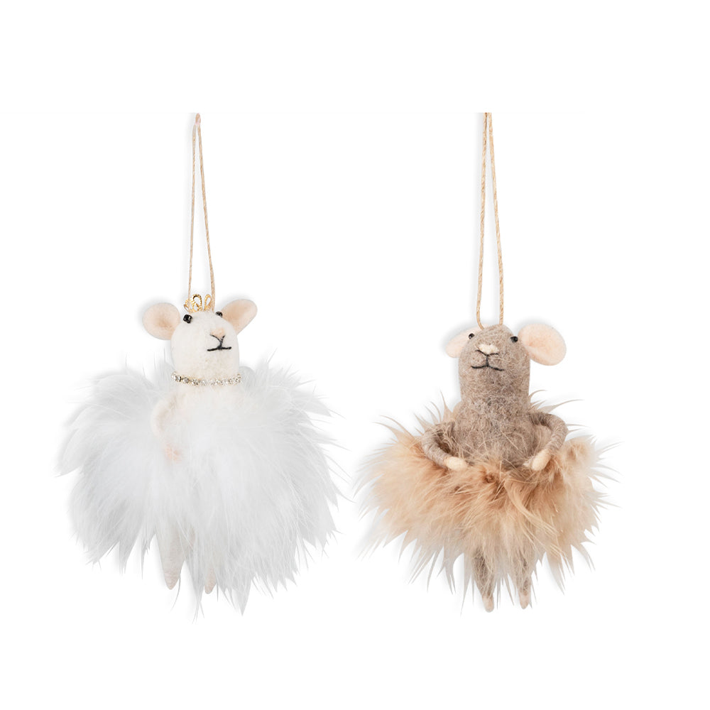 Fairy Mice Duo | Needle Felting Kit | Complete Christmas Craft Kit