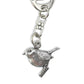 Remembrance Robin | English Pewter 3D Keyring | Little Gift | Cracker Filler