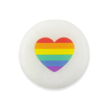 Love is Love | Rainbow Heart Pocket Sentiment Stones | Mini Gift | Cracker Filler