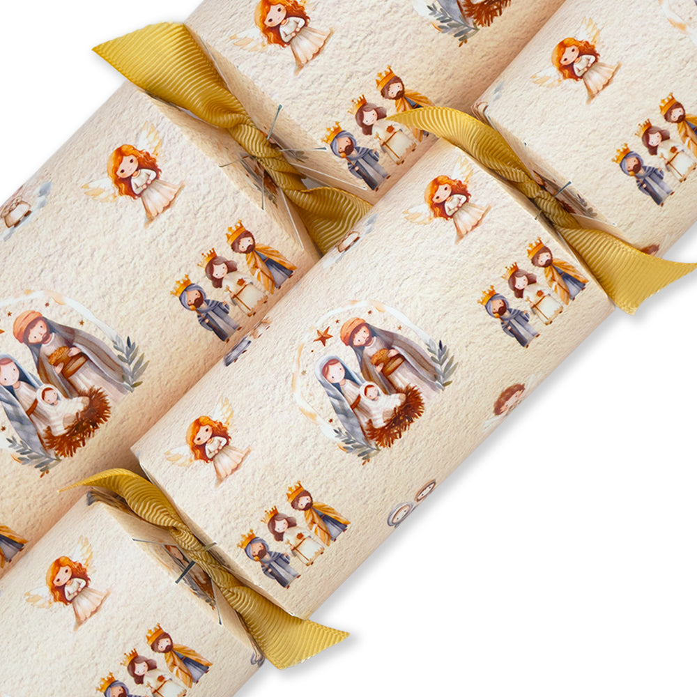 Watercolour Nativity | Christmas Cracker Making Craft Kit | Make & Fill Your Own