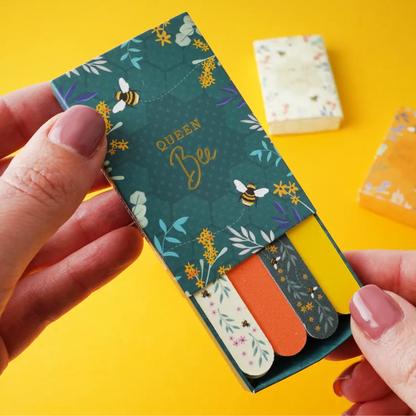 Bee & Hive Matchbox Style Nail Files | Single | Cracker Filler | Matchbox Gift